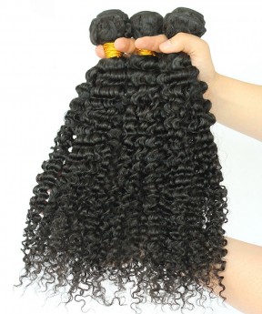 Dolago Peruvian Remy Hair Extensions 3B 3C Kinky Curly Human Hair Bundles 3 Pcs Peruvian Hair Weave Bundles 10-30 Inches Curly Hair Weave Bundles Sales  
