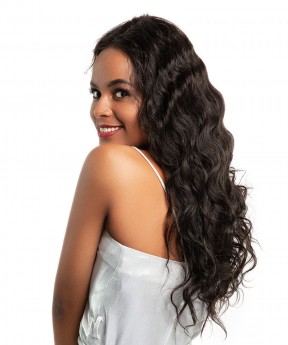 Dolago Brazilian Body Wave 13X4 Lace Frontal with 3 Bundles Natural Color 100% Human Hair Weaves 