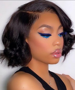 Body Wave Short Bob Lace Front Human Hair Wigs
