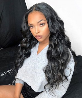 Dolago Hair Body Wave U Part Wig For Sale Natural Hair For Black Women Body Wave U Part Wig For Sale Natural Hair With Baby Hair 250% Density Cheap U Part Human Hair None Lace Wigs For Black Women