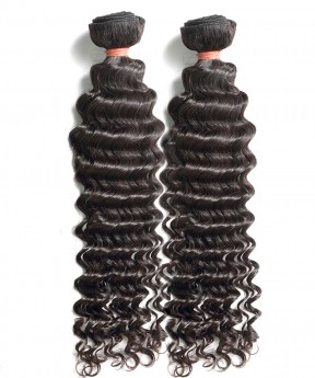 Dolago Deep Wave Brazilian Virgin Hair Human Hair Extensions 2 Bundles