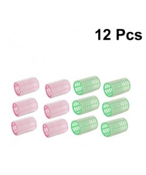 Dolago 12pcs 36mm Big Wave Hair Curlers Self Adhesive Hair Styling Roller Hair Curlers Hairdressing Tools
