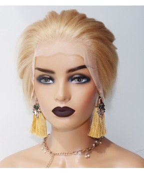 613 blonde short pixie wig online sales 