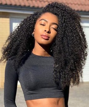 Dolago 4B 4C Afro Kinky Curly 360 Lace Front Wig Human Hair Pre Plucked For Black Women 150% American African Curly 360 Full Lace Wigs With Baby Hair For Sale High Quality HD Lace Wigs Pre Bleached Can Be Dyed