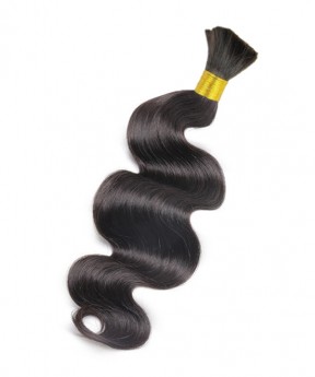 Dolago 1Pc Brazilian Virgin Body Wave Bulk Human Hair For Braiding Bundles 10-28 inch 100% Human Wavy Hair Weave Bulk Hair Extension For Wig Making High Quality  At Cheap Prices Free Shipping