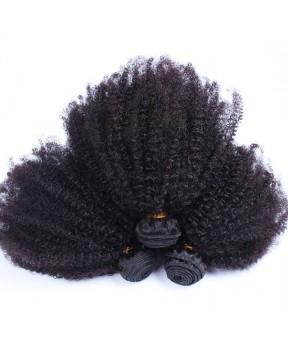 Dolago HAIR Peruvian Afro Kinky Curly Hair Weave 4B 4C 100% Natural Hair Weave 3Pieces