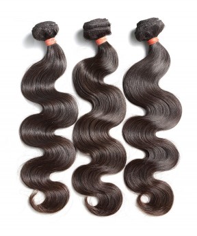 Brazilian Body Wave Hair Extensions 100% Remy Human Hair Weave Bundles Natural Color