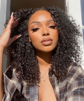 Best 3B 3C Kinky Curly U Part Human Hair Wigs For Women