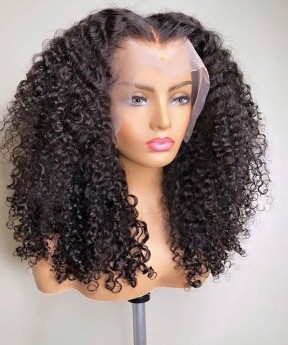 Quality Deep curly human hair hd lace wigs for women For Sale