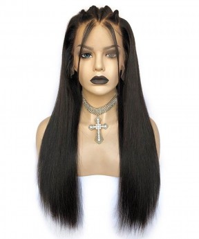 Kinky Straight Hair Wigs 13X2 New Lace Part Human Hair Wigs For Black Women
