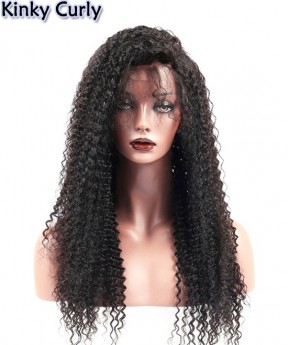 Dolago Kinky Curly 180% Glueless Full Lace Human Hair Wigs With Invisible Hairline For Black Women HD Transparent Curly Full Lace Wigs Bleached The Knots Best Natural Brazilian Full Lace Wig Free Shipping
