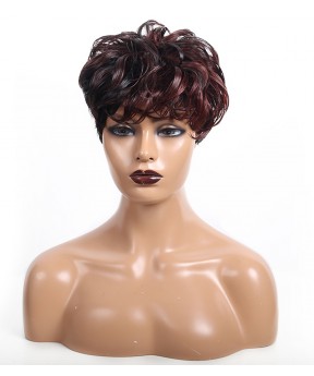 Pixie Wigs None Lace Cut Bob Front Wigs