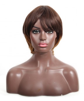 Dolago Pixie Wigs Free Shipping None Lace Cut Bob Front Wigs Pre Plucked With Baby Hair Short Human Hair Wigs