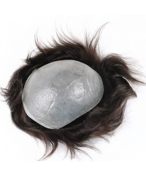 Dolago Human Hair Men Toupee Premium Quality Men Hair Replacement Hair Piece Men Wig