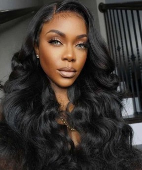 Dolago Best 2022 HD Transparent Body Wave Lace Front Wig For Black Women Brazilian Human Hair Front Invisible Lace Wig Pre Plucked With Baby Hair 150% Glueless HD Frontal Wigs Pre Bleached For Sale Free Shipping