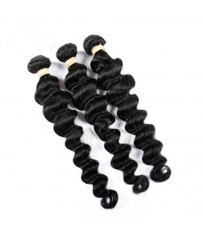 Dolago Malaysia Virgin Hair Loose Wave Nature Color 100% Human Hair Bundles 10-28inch