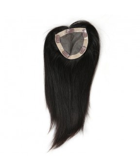 Dolago Brazilian Virgin Hair Straight Clip In Toupee Hairpieces For Women 5x5
