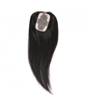 Dolago Clip In Toupee Hairpieces For Women Straight 2.5X4 Brazilian Virgin Hair