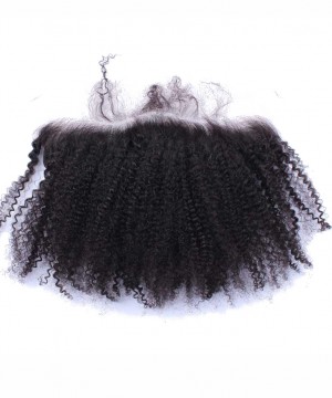 Dolago Afro Kinky Curly Lace Frontal Closure 13x4 Bleached Knots 