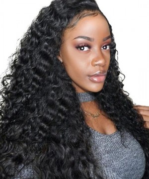 Dolago 130% Cheap Human Hair 360 Lace Front Wigs Pre Plucked With Baby Hair Glueless Brazilian Deep Wave Transparent Lace Frontal Wig With Invisible Hairline For Sale Online Natural 360 Full Lace Wig Pre Bleached 