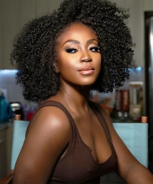 Dolago Mongolian Afro Kinky Curly Full Lace Human Hair Wigs With Baby Hair 130% 4B 4C Kinky Curly Glueless Full Lace Wigs Pre Plucked For Black Women High Quality Transparent Full Lace Wig For Sale