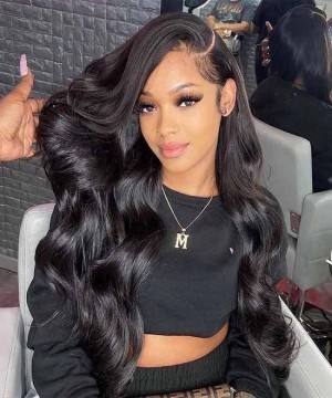 Dolago High Quality Wavy Full Lace Human Hair Wigs With Baby Hair Best Transparent Body Wave Full Lace Wigs For Women 150% Brazilian Glueless Full Lace Wig Pre Plucked For Sale Online Shop 