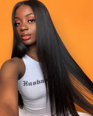 Brazilian Straight 4X4 Lace Closure Wigs