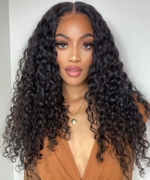 Dolago Water Wave Glueless Transparent 360 Lace Front Wig For Black Women Natural Wave 130% Brazilian Full Lace Human Hair Wigs Pre Plucked With Baby Hair High Quality Frontal Wigs With Invisible Hairline For Sale Online