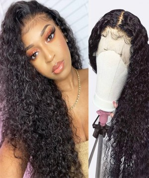 Dolago Water Wave 13x4 Human Hair Lace Front Wigs Pre Plucked For Black Women 150% Glueless Lace Front Human Hair Wigs With Baby Hair For Sale High Quality Natural Wavy Frontal Wigs Pre Bleached Online Shop