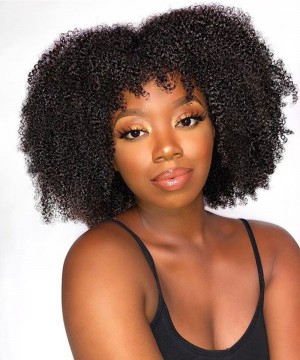 Dolago 250% African Afro Kinky Curly Lace Front Human Hair Wigs For Black Women Girls High Quality 4B 4C Curly 13x4 Lace Front Wig Pre Plucked For Sale Natural Glueless Frontal Wigs With Baby Hair Free Shipping