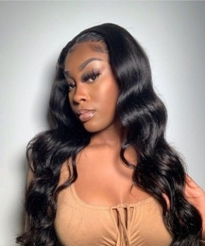 quality invisible lace front wigs for women body wave for sale