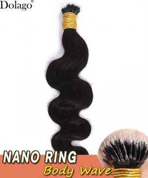 Dolago Glueless Body Wave Nano Ring Human Hair Extensions For Women Cheap Price 8-30 Inches 100% Human Remy Hair Material To Make Long Hair Looking For Sale  