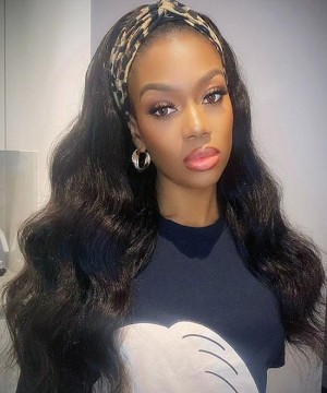 Dolago130% Body Wave 13x2 French Lace Front Wigs For Women Brazilian Human Hair Invisible Lace Wavy Wigs With Baby Hair Pre Plucked 100% 20-26 Inches Realistic Natural Looking