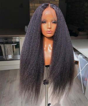 Kinky Straight 370 Lace Front Wig 