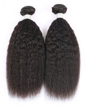 DOLAGO Kinky Straight Brazilian Virgin Hair 3 Pcs 100% Human Hair Weaving