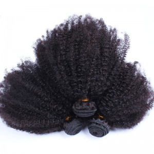 Dolago HAIR Peruvian Afro Kinky Curly Hair Weave 4B 4C 100% Natural Hair Weave 3Pieces