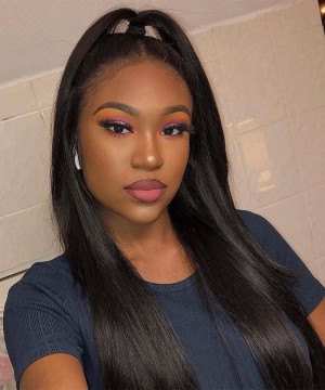 Dolago 180% Cheap HD Straight Human Hair Lace Front Wigs For Sale Best Quality Invisible Brazilian 13X4 Front Lace Wig Pre Plucked For Black Women Glueless Transparent Lace Frontal Wigs With Natural Hairline Online