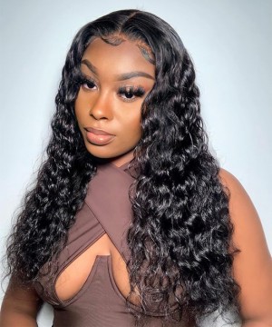 Dolago 250% Loose Wave HD Lace Frontal Wigs Human Hair For Black Women Pre Plucked HD Swiss 13x6 Lace Front Wigs With Invisible Hairline Glueless Undetectable Lace Wigs Can Be Dyed Free Shipping