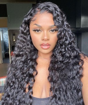 Dolago Cheap 130% HD Transparent Lace Frontal Human Hair Wigs Pre Plucked Loose Wave 13X6 HD Lace Front Wigs With Baby Hair For Black Women High Quality Frontal Wigs Pre Bleached With Natural Hairline Online