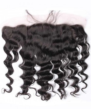 DOLAGO Pre Plucked 13x4 Ear to Ear lace frontal  Loose Wave Bleached Knots