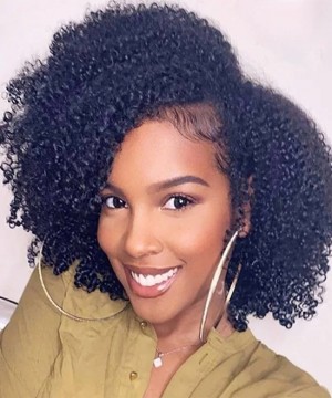 Dolago Afro Kinky Curly HD Transparent 13x4 Lace Front Human Hair Wigs For Sale 180% Undetectable Glueless Frontal Wigs With Baby Hair Pre Plucked Brazilian 4B 4C Curly Front Lace Wigs Can Be Dyed Free Shipping