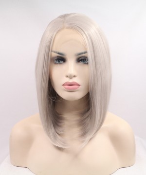 Dolago Stunning Blonde Synthetic Wig Short Wig Lace Front Wig