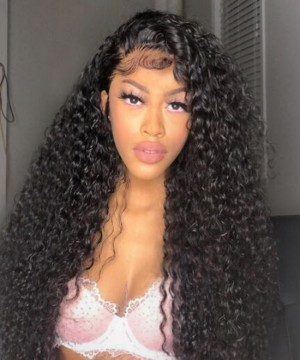 Dolago Glueless 130% Loose Curly 360 Full Lace Wig With Baby Hair For Sale Online Transparent Curly 360 Lace Front Wig Pre Plucked Brazilian Human Hair For Black Women Best 360 Lace Wig Pre Bleached Free Shipping