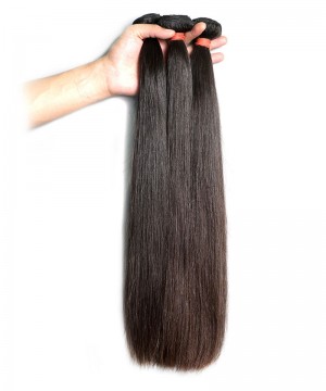 DOLAGO 100% Human Hair Bundles 8''-30'' Peruvian Virgin Hair Human Hair Weave Straight Hair Extension