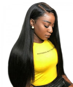 Full Lace Wigs For Black Women Brazilian Straight Human Hair