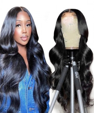 Dolago 250% Body Wave 13x2 Brazilian Human Hair French Lace Front Wigs For Women Invisible Lace Wavy Wigs With Baby Hair Pre Plucked 100% S Cap 22 Inch Realistic Natural Looking