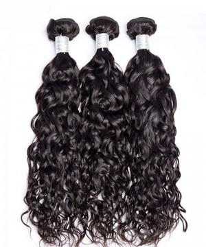 Dolago Water Wave Malaysion Virgin Hair 3 Pcs  Bundles Cutile Kept Remy Hair Weaves