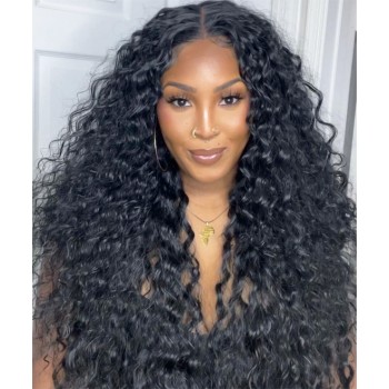 Dolago 250% Deep/ Loose Wave 13x6 Lace Front Human Hair Wigs With Baby Hair High Density Brazilian Glueless Frontal Wigs For Black Women 10A Virgin Human Hair Lace Frontal Wig Pre Plucked