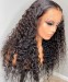Quality deep curly human hair wigs invisible knots for sale 