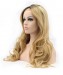 Dolago Golden Yellow Women Fashion Synthetic Wig Big Blonde Wavy Lace Front Wigs